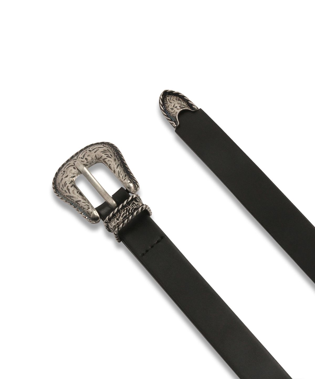 도프셉(DOFFSEPT) Western Cowhide Belt in Black