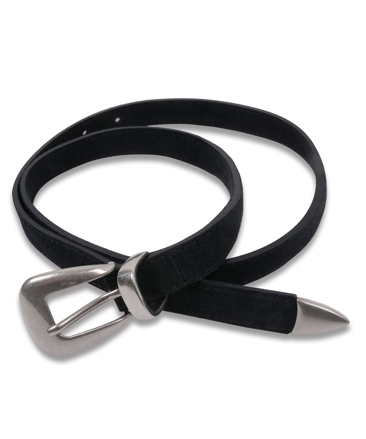 도프셉(DOFFSEPT) Suede Western Belt in Black