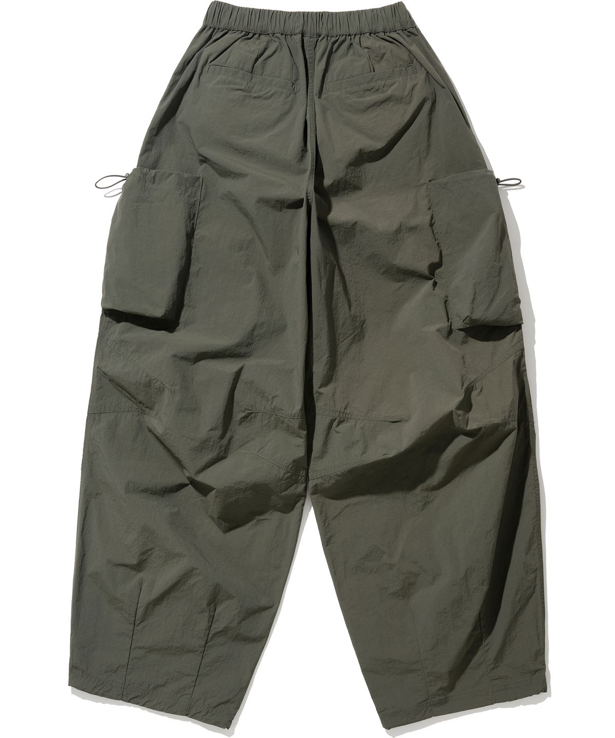 낫포너드(NOT4NERD) Nylon Big Pocket Parachute Pants - Khaki