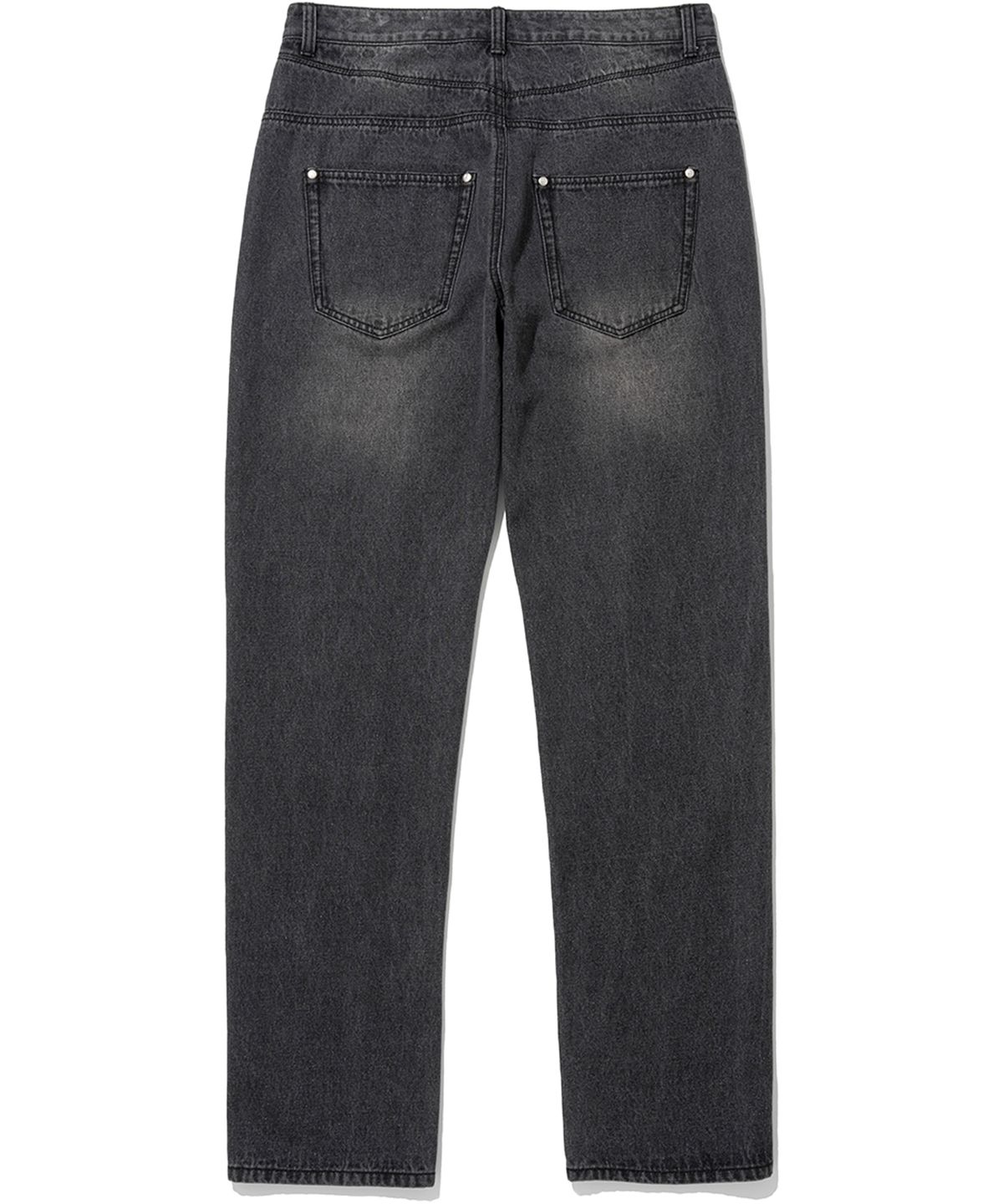 낫포너드(NOT4NERD) Back Pocket Mixed Denim Pants - Black