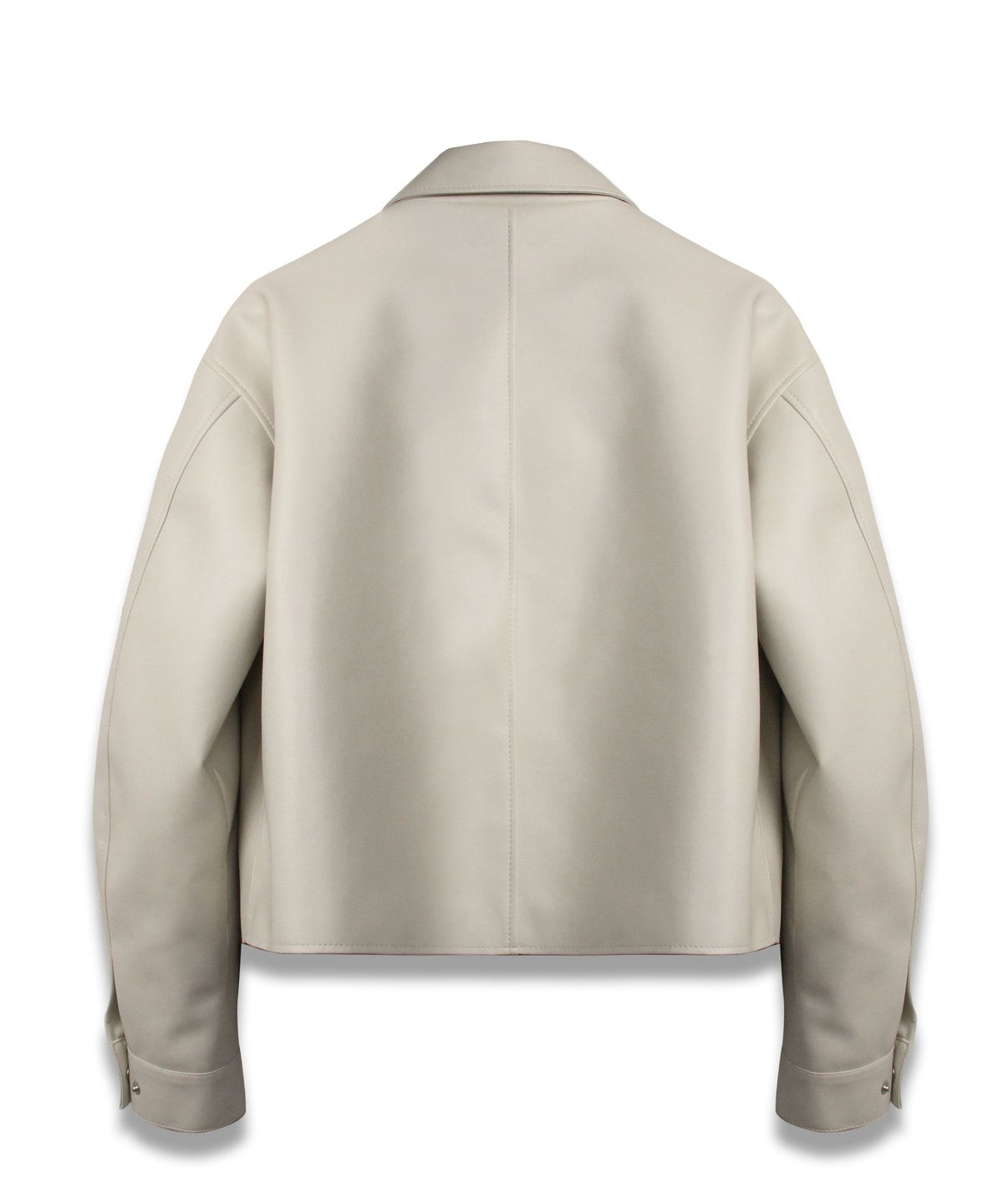 도프셉(DOFFSEPT) Vegan Leather Crop Single in Ivory