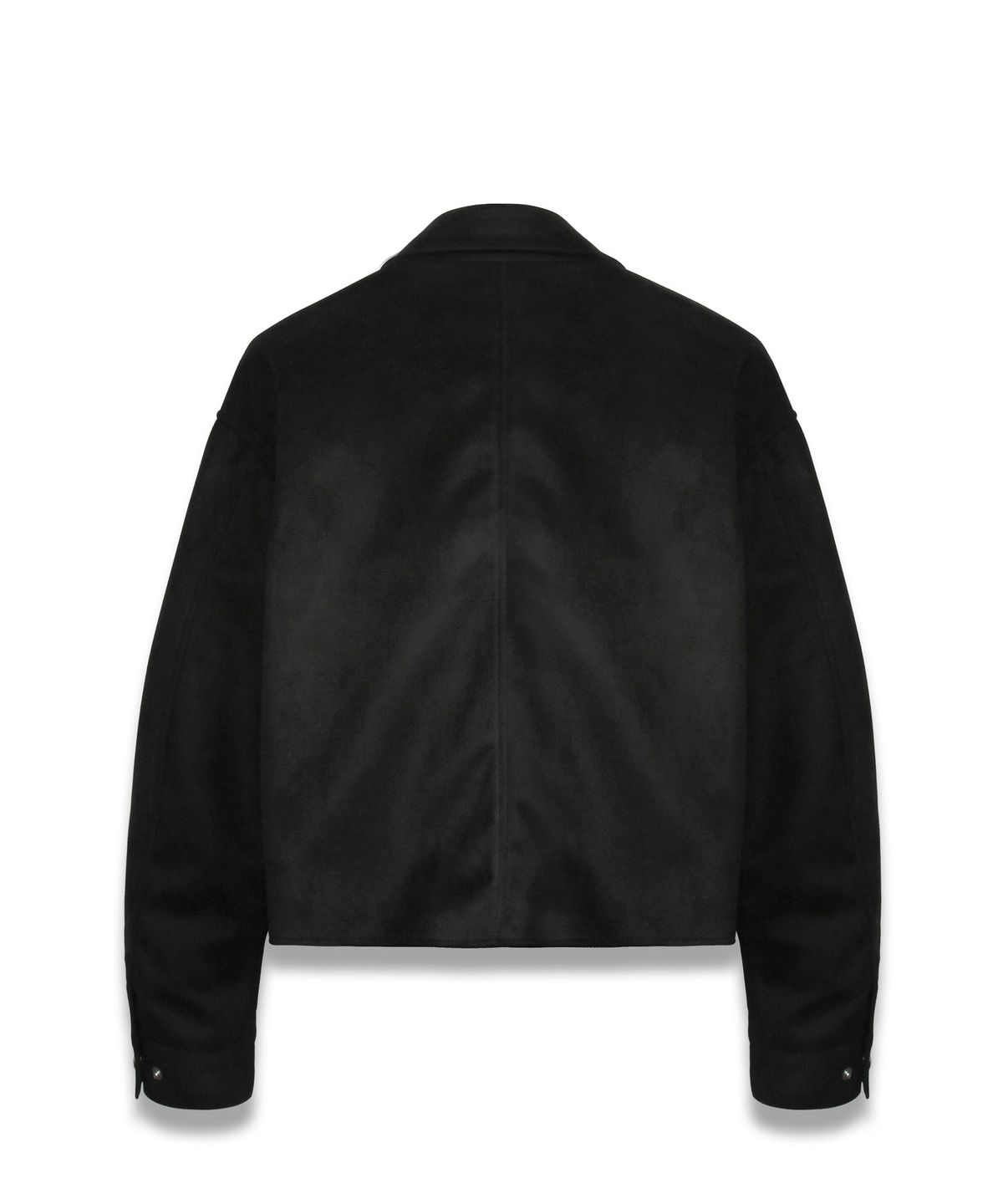 도프셉(DOFFSEPT) Vegan Leather Suede Crop Single in Black