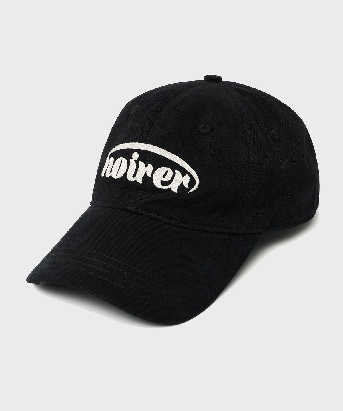 노이어 포 우먼(NOIRER FOR WOMAN) 브러쉬드 아플리케 캡 (블랙)