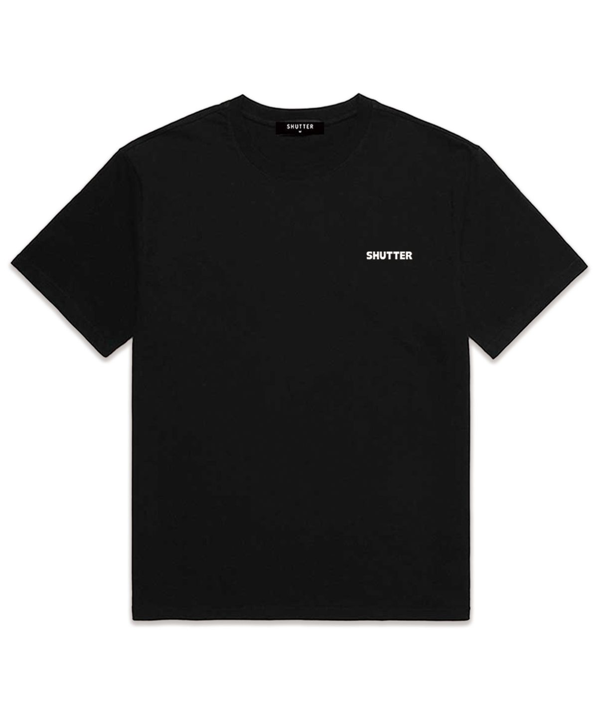 셔터(SHUTTER) BELLIS LOGO 오버핏 반팔 티셔츠 (SS019) 블랙