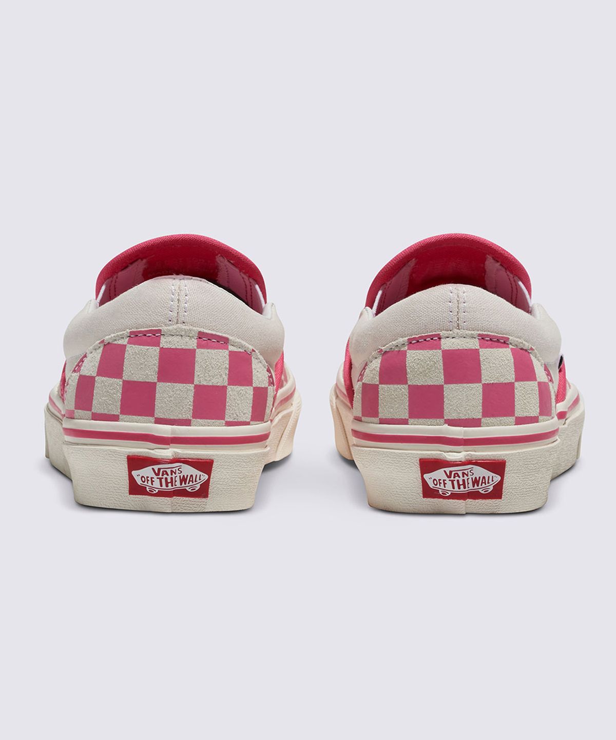 반스(VANS) 클래식 슬립온 - (체커보드) 핑크:트루 화이트 / VN000BVZBJ11