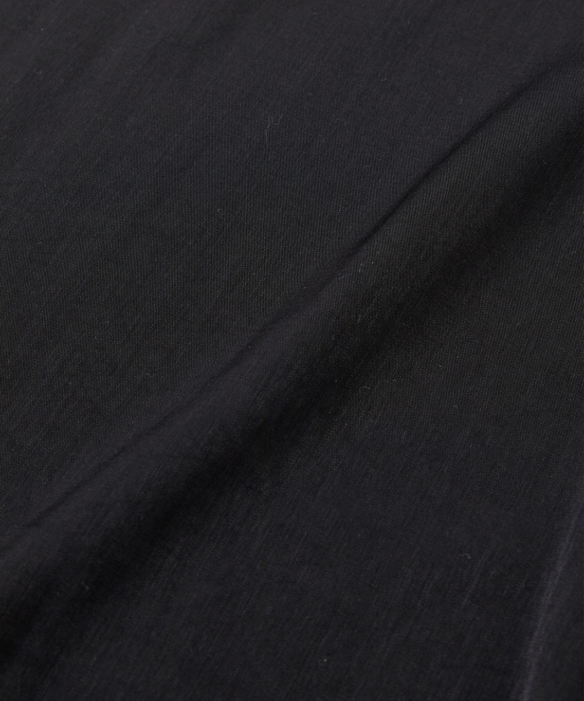 웨스트 그랜드 블러바드(WEST GRAND BOULEVARD) 뉴트럴 실키 레이온 밀리터리 셔츠 BLACK