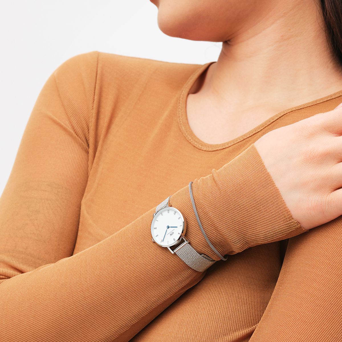다니엘 웰링턴(DANIEL WELLINGTON) PETITE ROMAN NUMERALS STERLING 실버스트랩 여자메탈시계