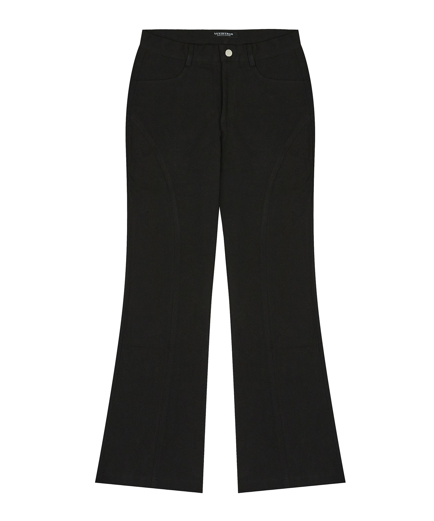 パンツ LUV IS TRUE (UNISEX)LO LOGO SLACKS 5BMR0169 MUSINSA | LUV IS TRUE CURVED L PANTS(BLACK)