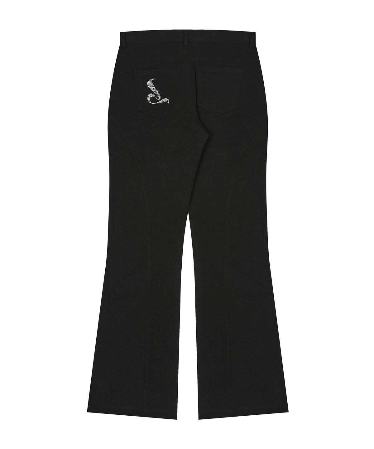 러브이즈트루(LUVISTRUE) CURVED L PANTS(BLACK)