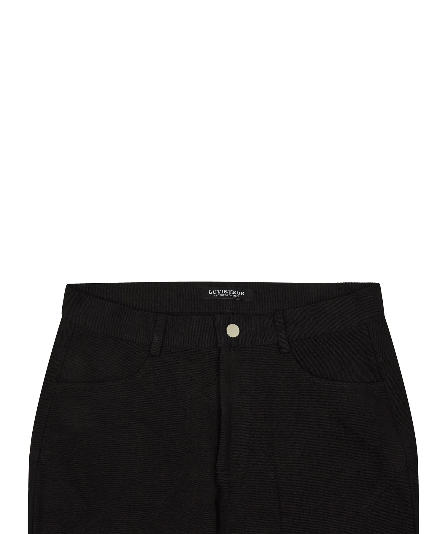 パンツ LUV IS TRUE (UNISEX)LO LOGO SLACKS 5BMR0169 MUSINSA | LUV IS TRUE IM PATTERN FRILL PANTS(BLACK)