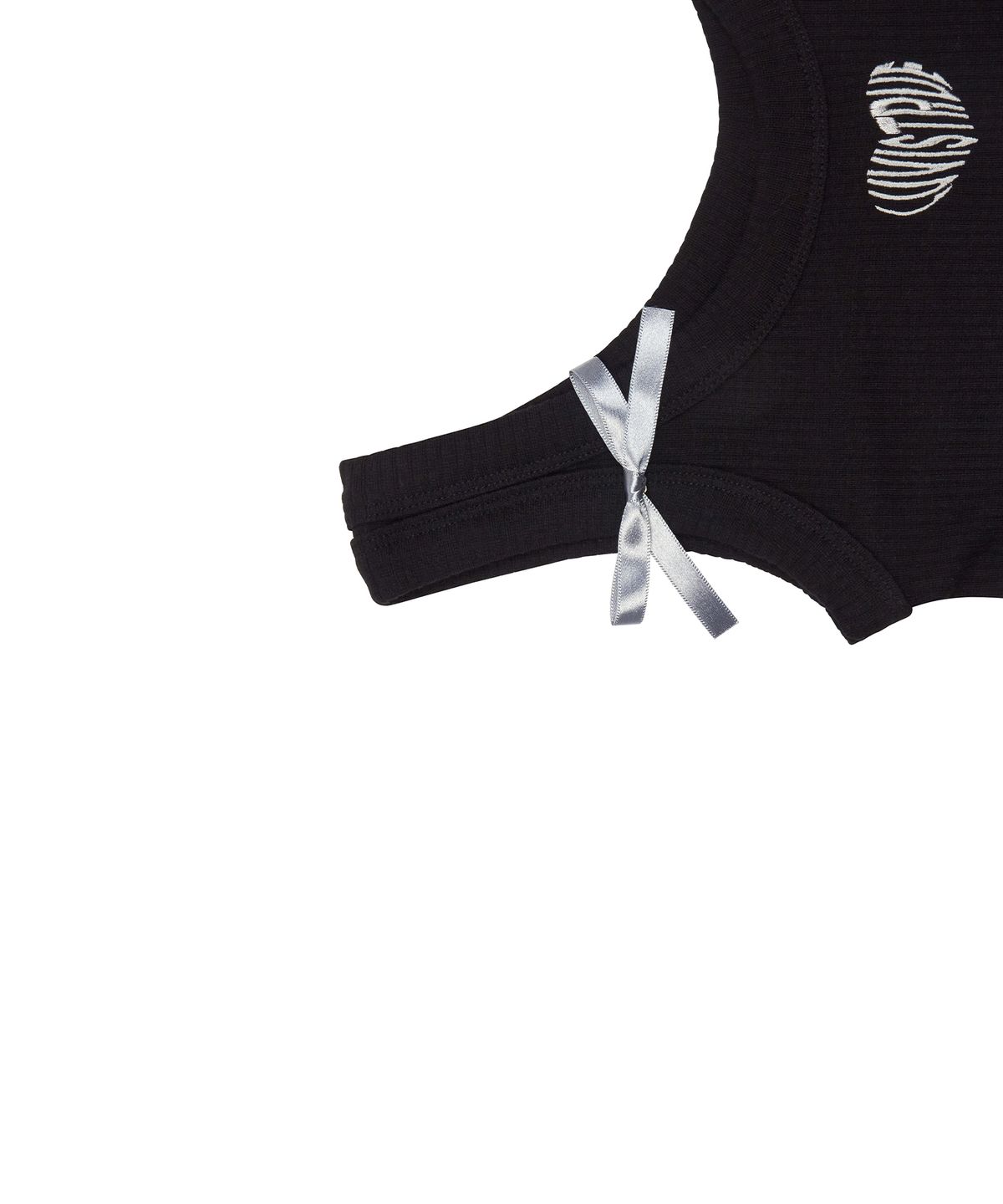 러브이즈트루(LUVISTRUE) HEART RIBBON TEE (BLACK)