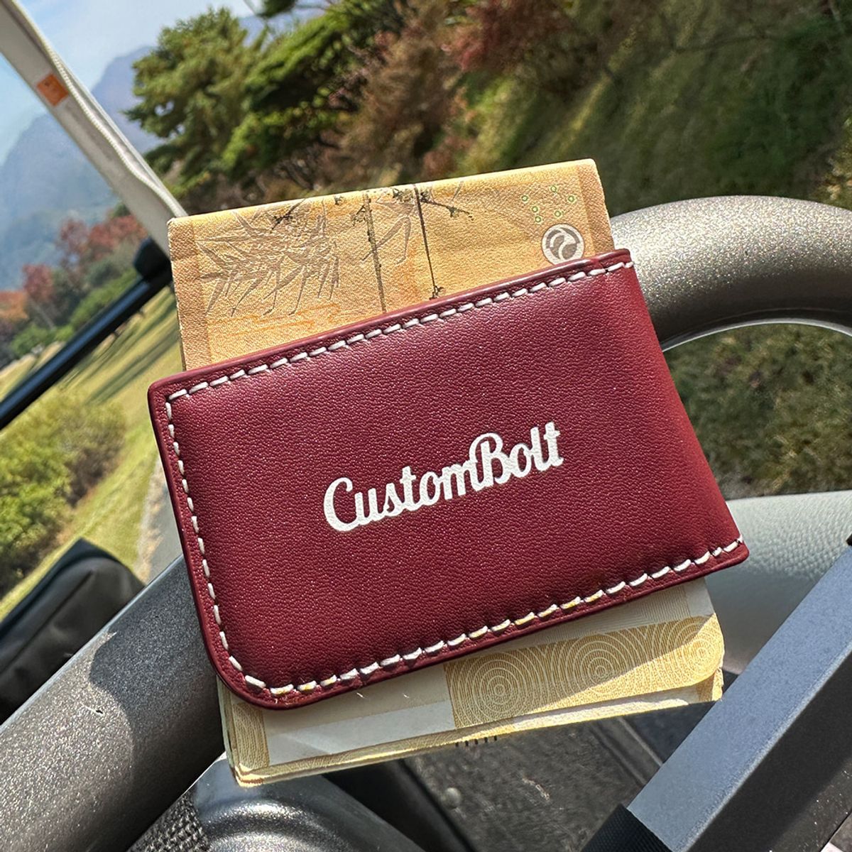 커스텀볼트(CUSTOMBOLT) 머니클립 와인