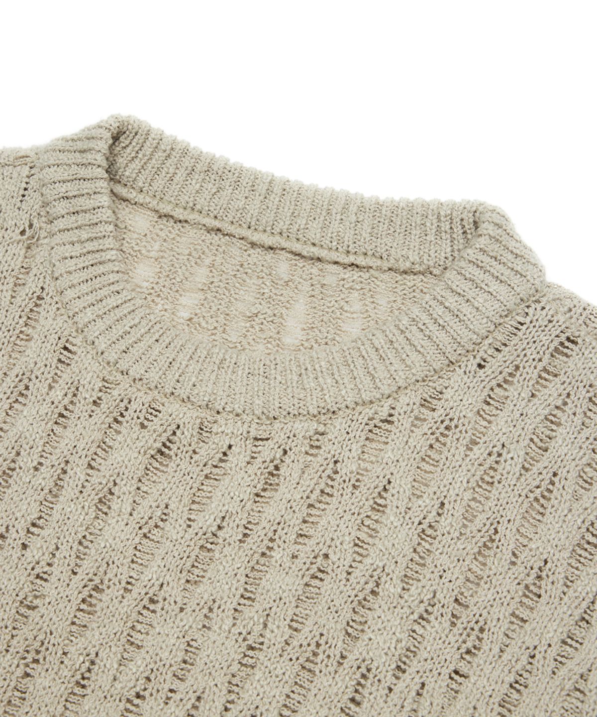 유스(YOUTH) Tassel Crewneck Knit Top - Sage Green