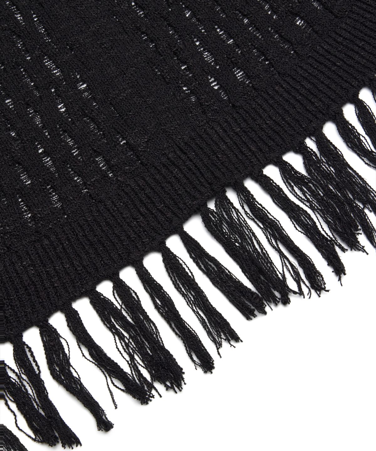 유스(YOUTH) Tassel Crewneck Knit Top - Black