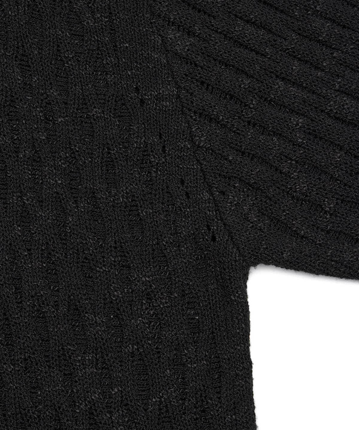 유스(YOUTH) Tassel Crewneck Knit Top - Black