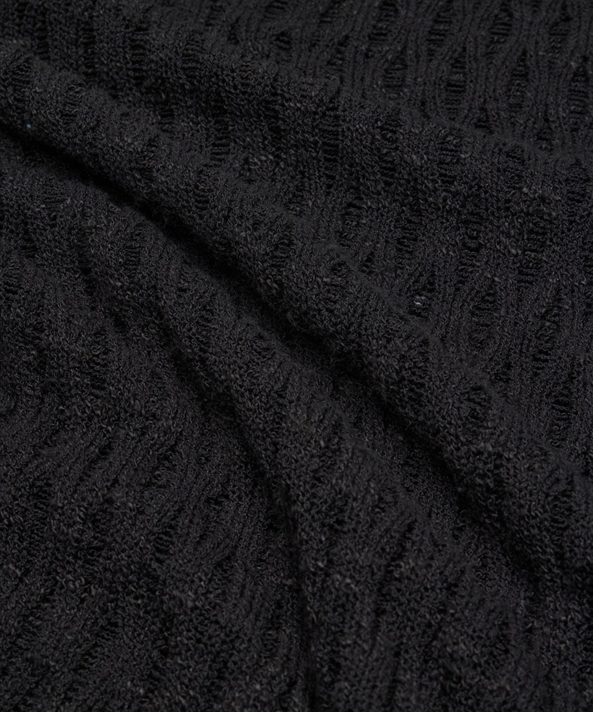 유스(YOUTH) Tassel Crewneck Knit Top - Black