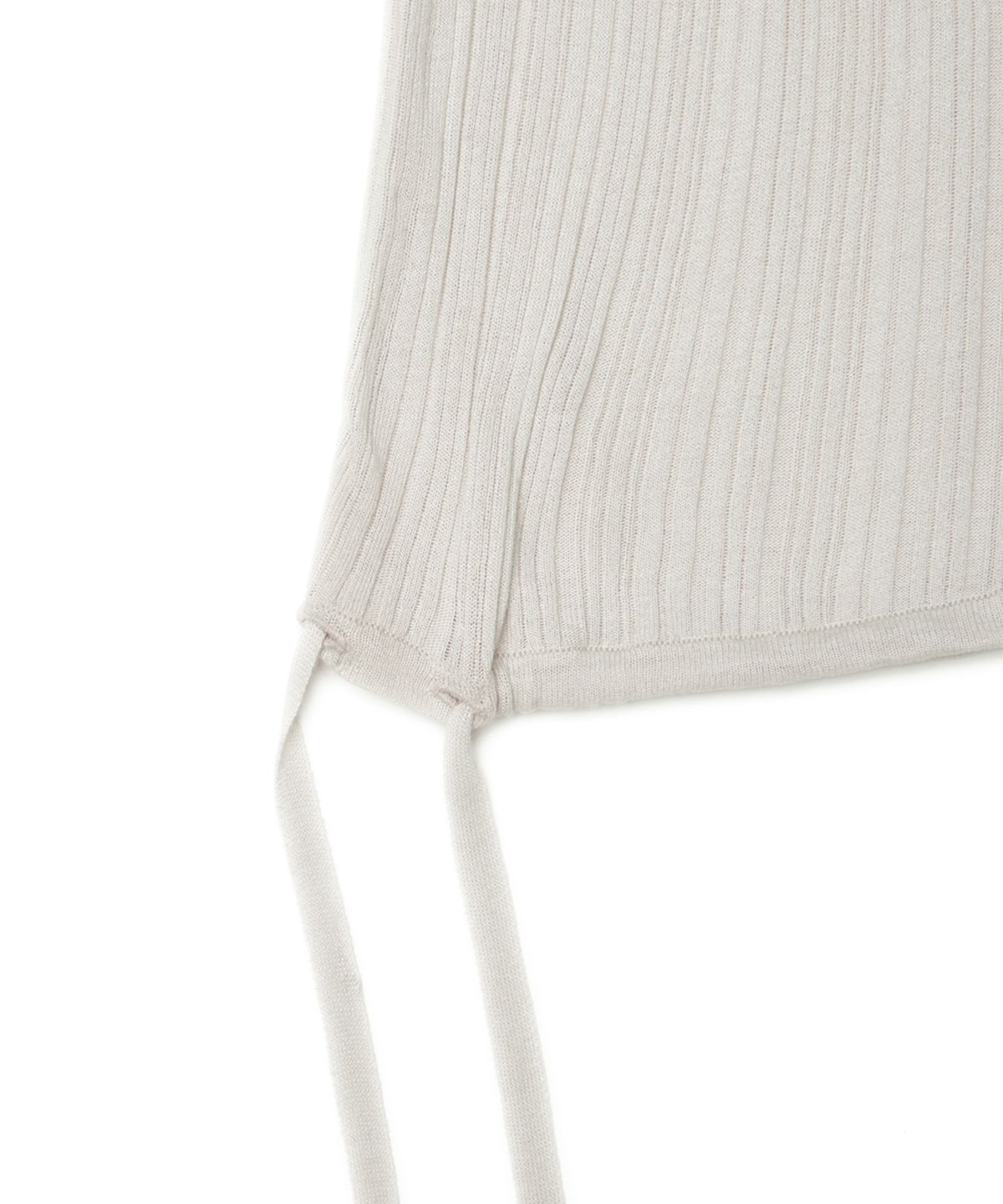 유스(YOUTH) Hooded Knit Top - Light Grey