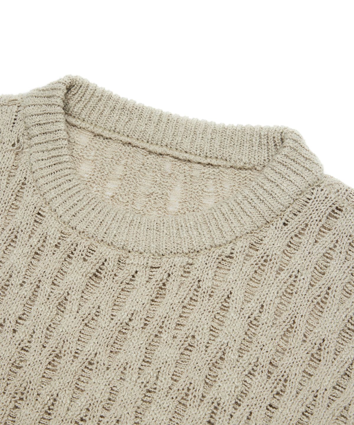 유스(YOUTH) Tassel Crewneck Knit Top - Sage Green