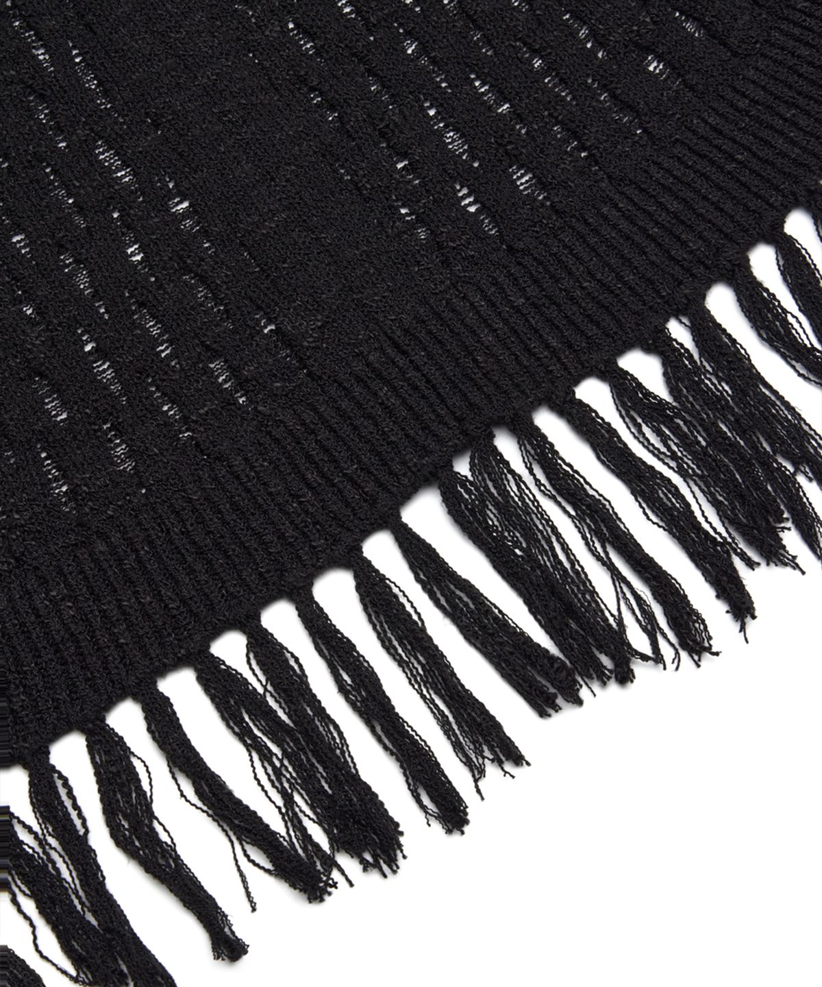 유스(YOUTH) Tassel Crewneck Knit Top - Black