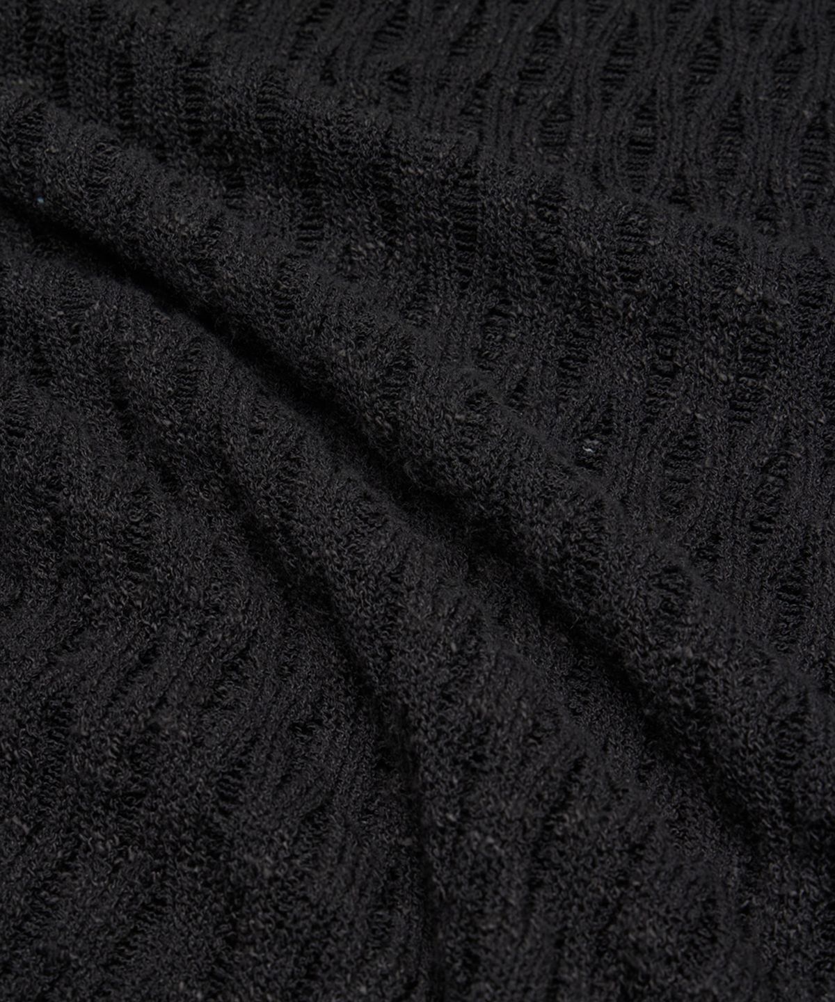 유스(YOUTH) Tassel Crewneck Knit Top - Black