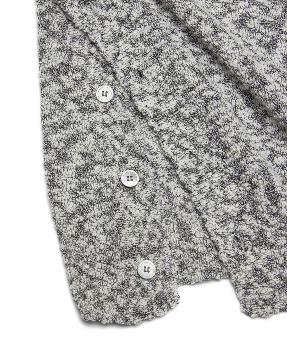 유스(YOUTH) Asymmetric Knit Collar T-Shirt - Black/White