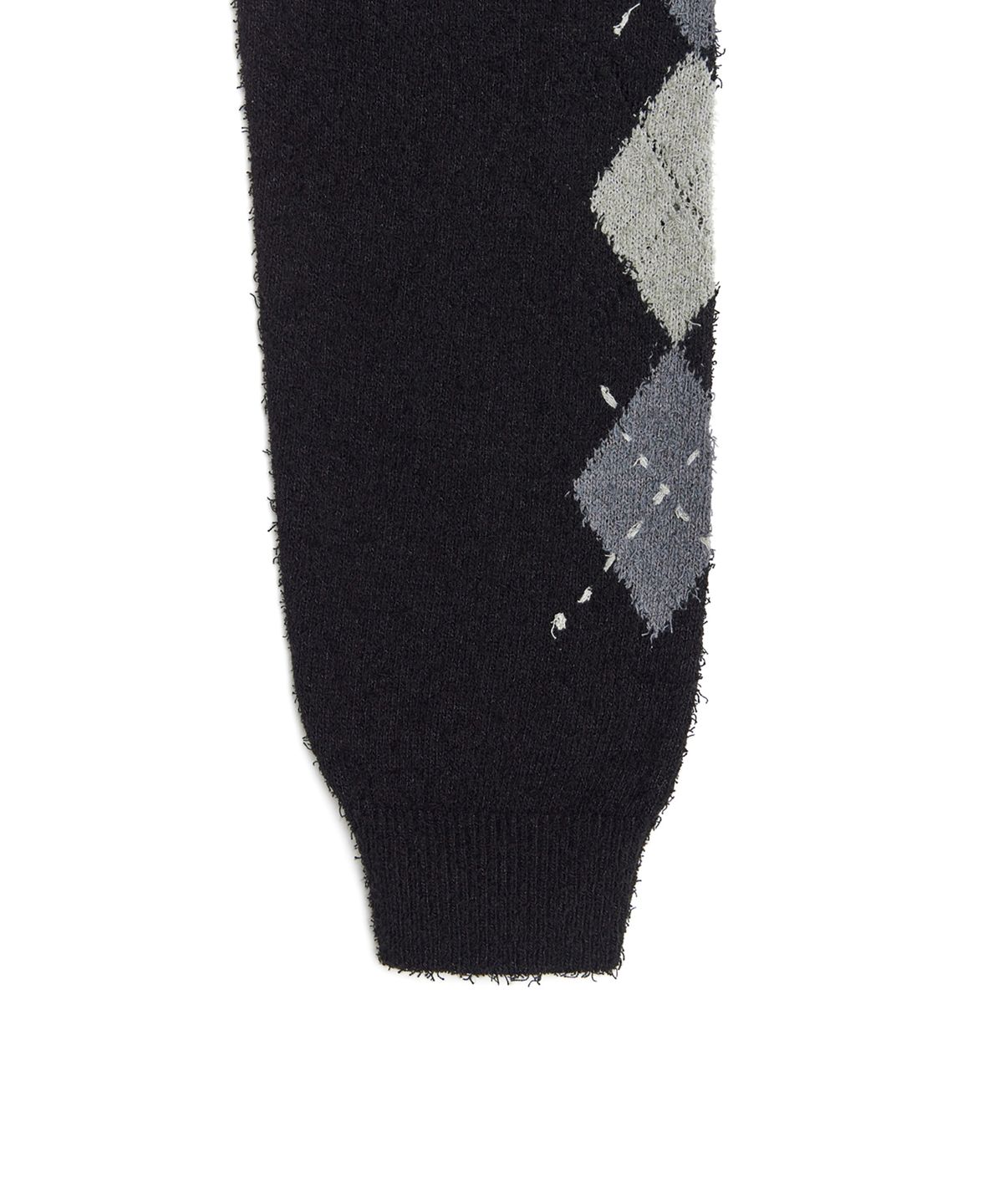 유스(YOUTH) Argyle Hand Stitch Knit - Black