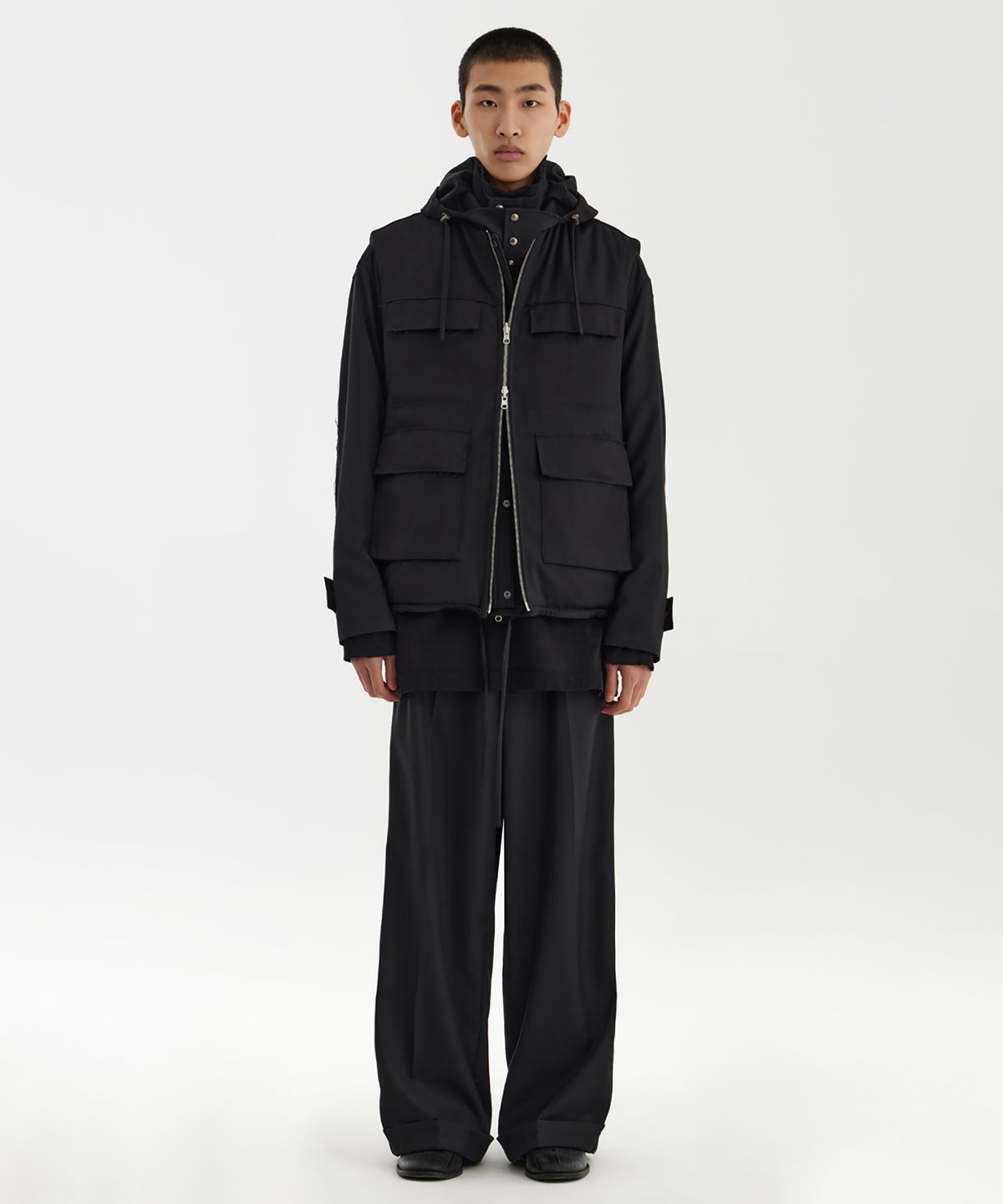 유스(YOUTH) Reversible Vest - Black