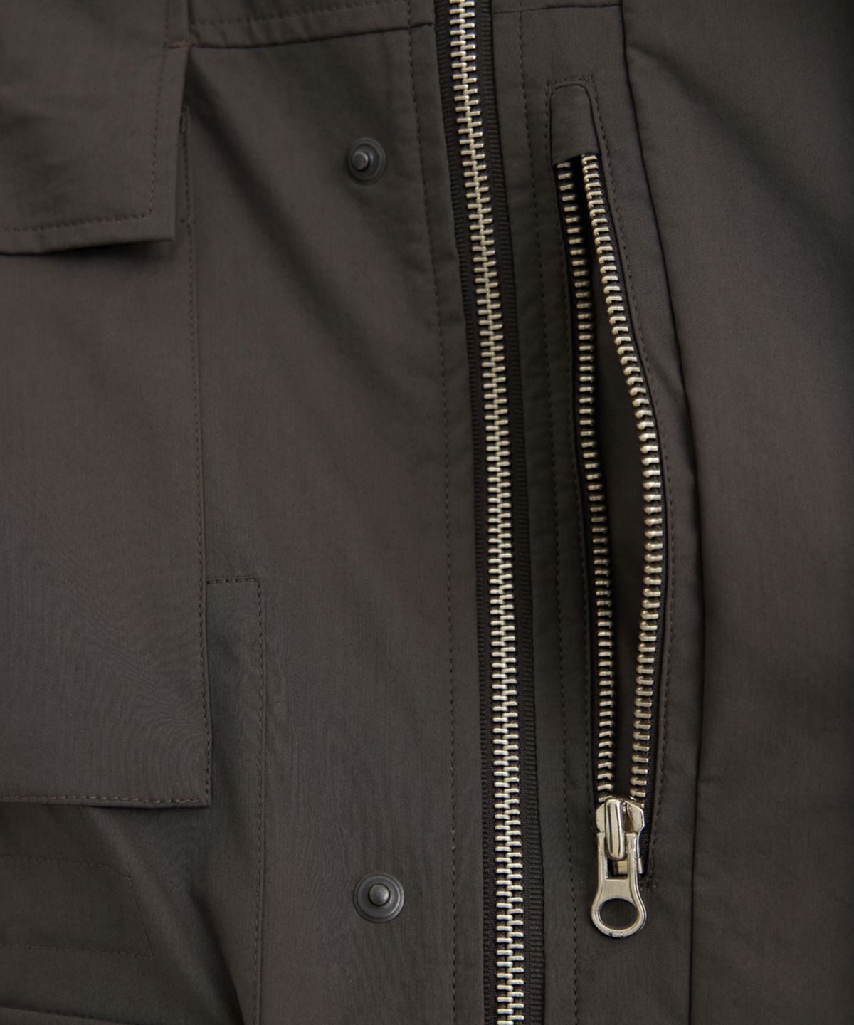 유스(YOUTH) Panel Oversized Field Jacket - Brown