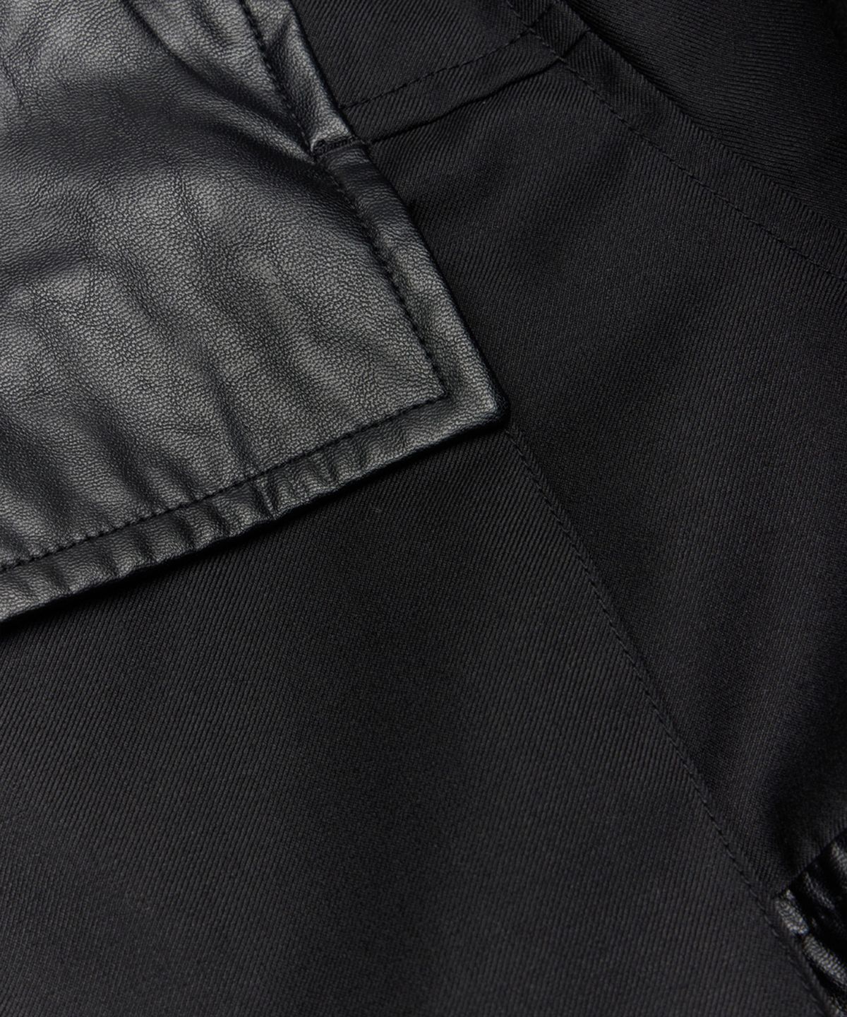 유스(YOUTH) Panel Oversized Field Jacket - Black