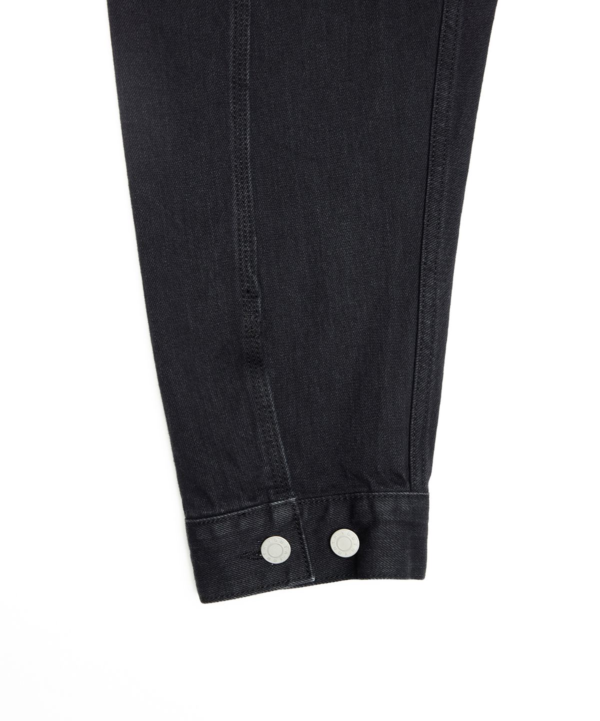 유스(YOUTH) Oversized Denim Trucker Jacket (UNISEX) - Black
