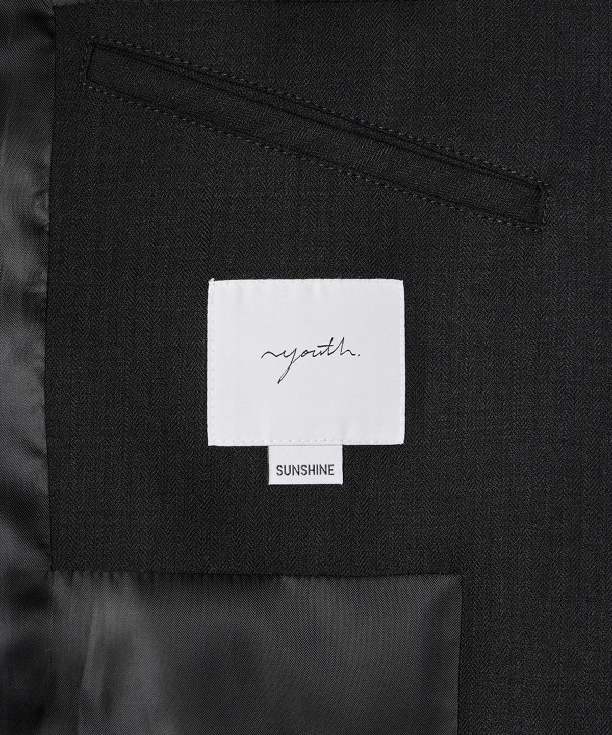 유스(YOUTH) Oversized Double Breasted Coat (UNISEX) - Black
