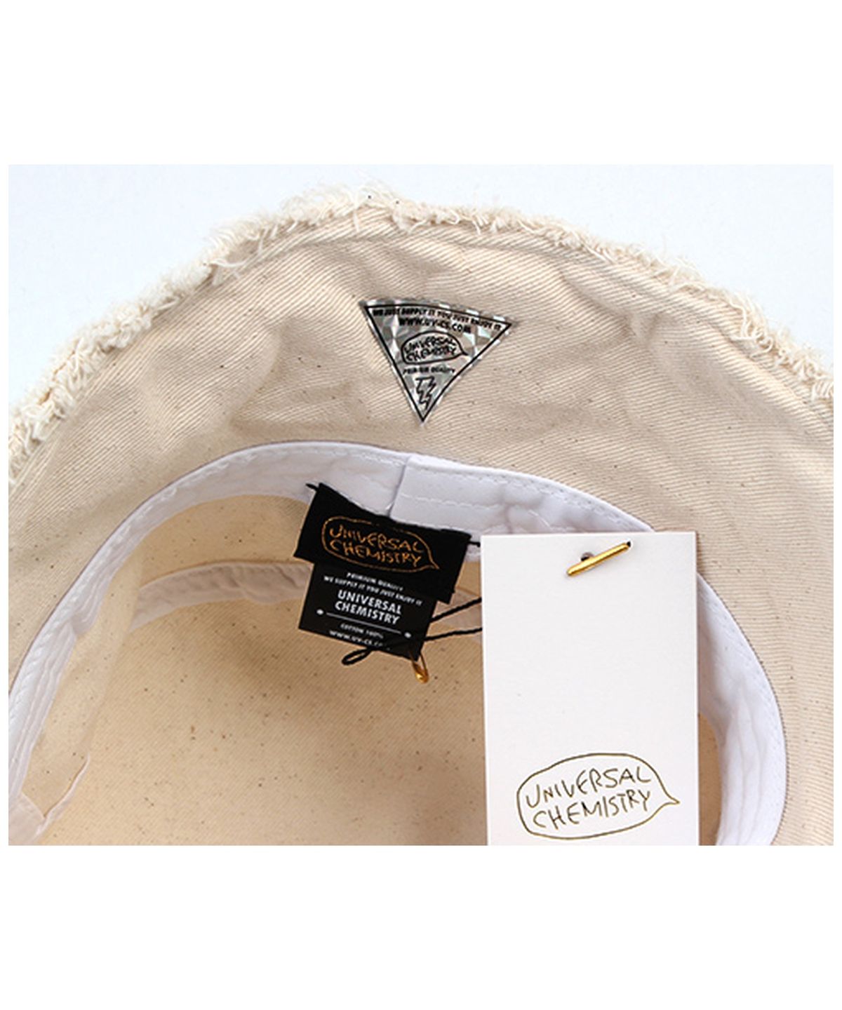 유니버셜 케미스트리(UNIVERSAL CHEMISTRY) Vintage Ivory Wire Bucket Hat 빈티지버킷햇