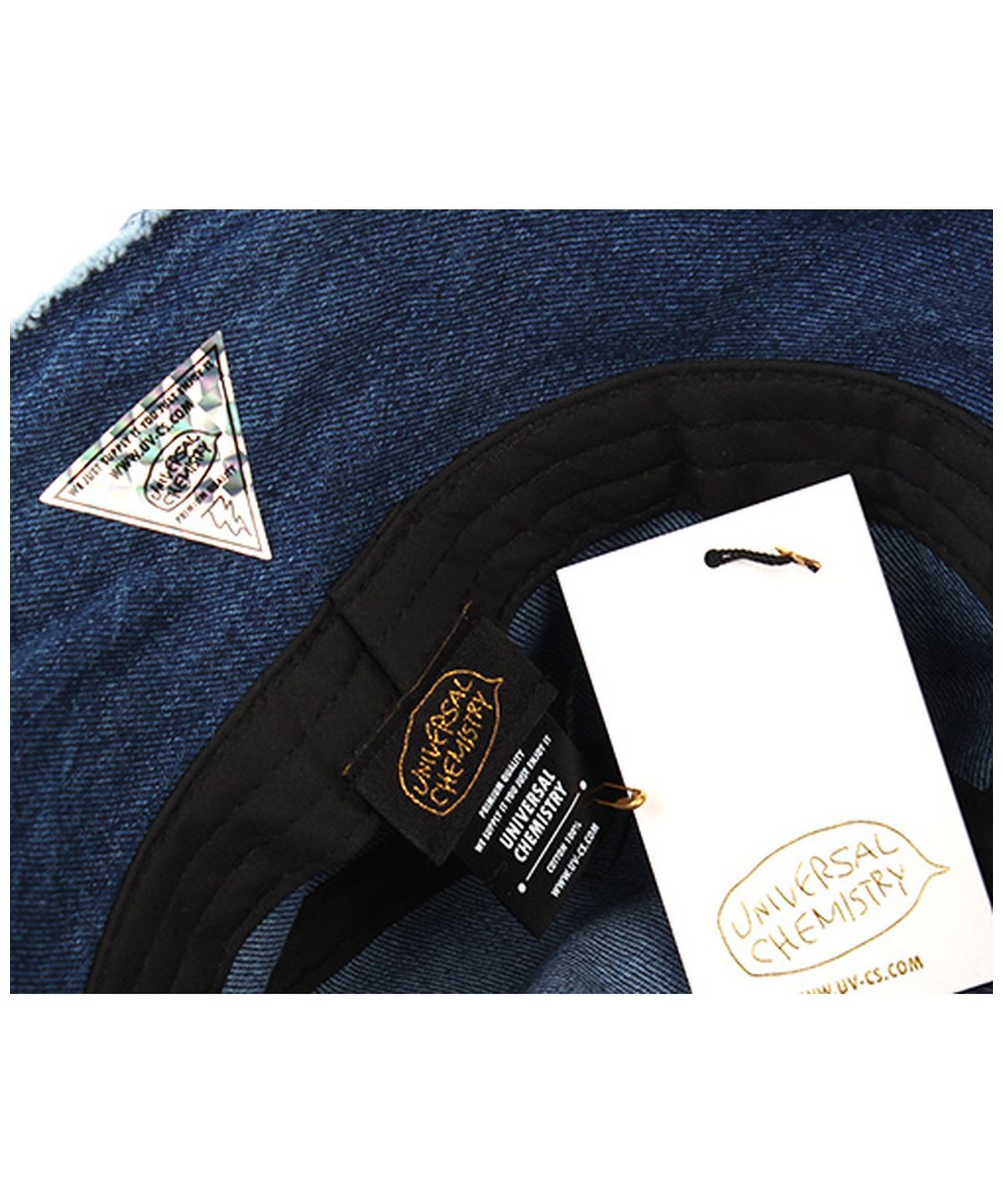 유니버셜 케미스트리(UNIVERSAL CHEMISTRY) Vintage Denim Wire Bucket Hat 빈티지버킷햇