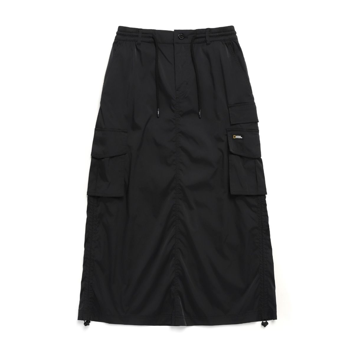 내셔널지오그래픽(NATIONALGEOGRAPHIC) N241WSK970 여성 아나스 스트링 롱 카고 스커트 CARBON BLACK