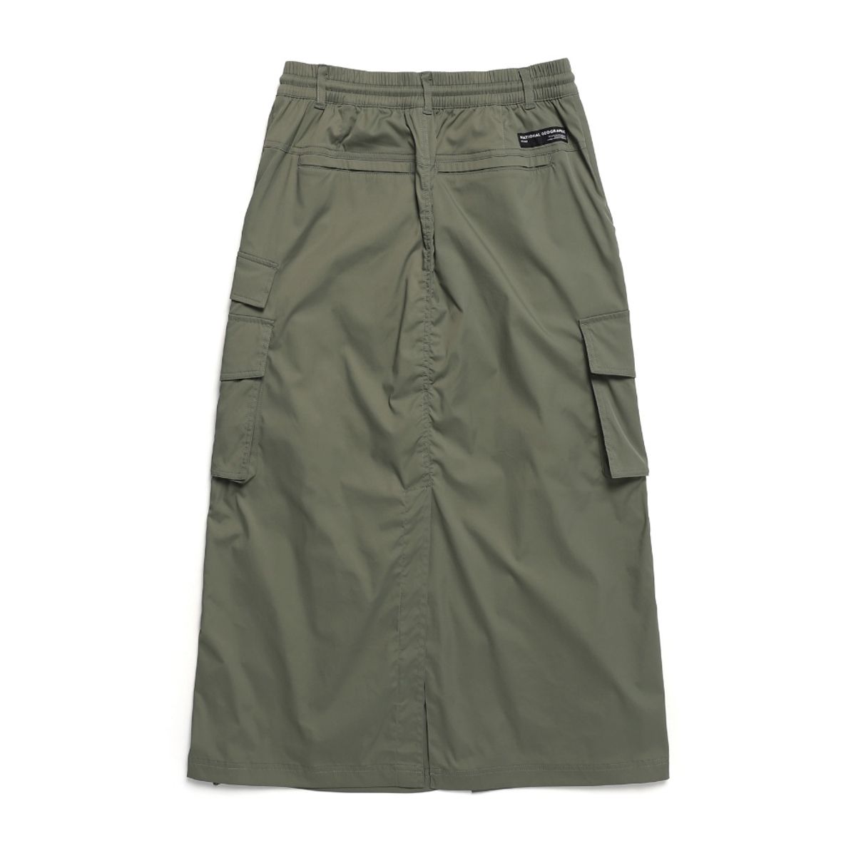 내셔널지오그래픽(NATIONALGEOGRAPHIC) N241WSK970 여성 아나스 스트링 롱 카고 스커트 LICHEN KHAKI