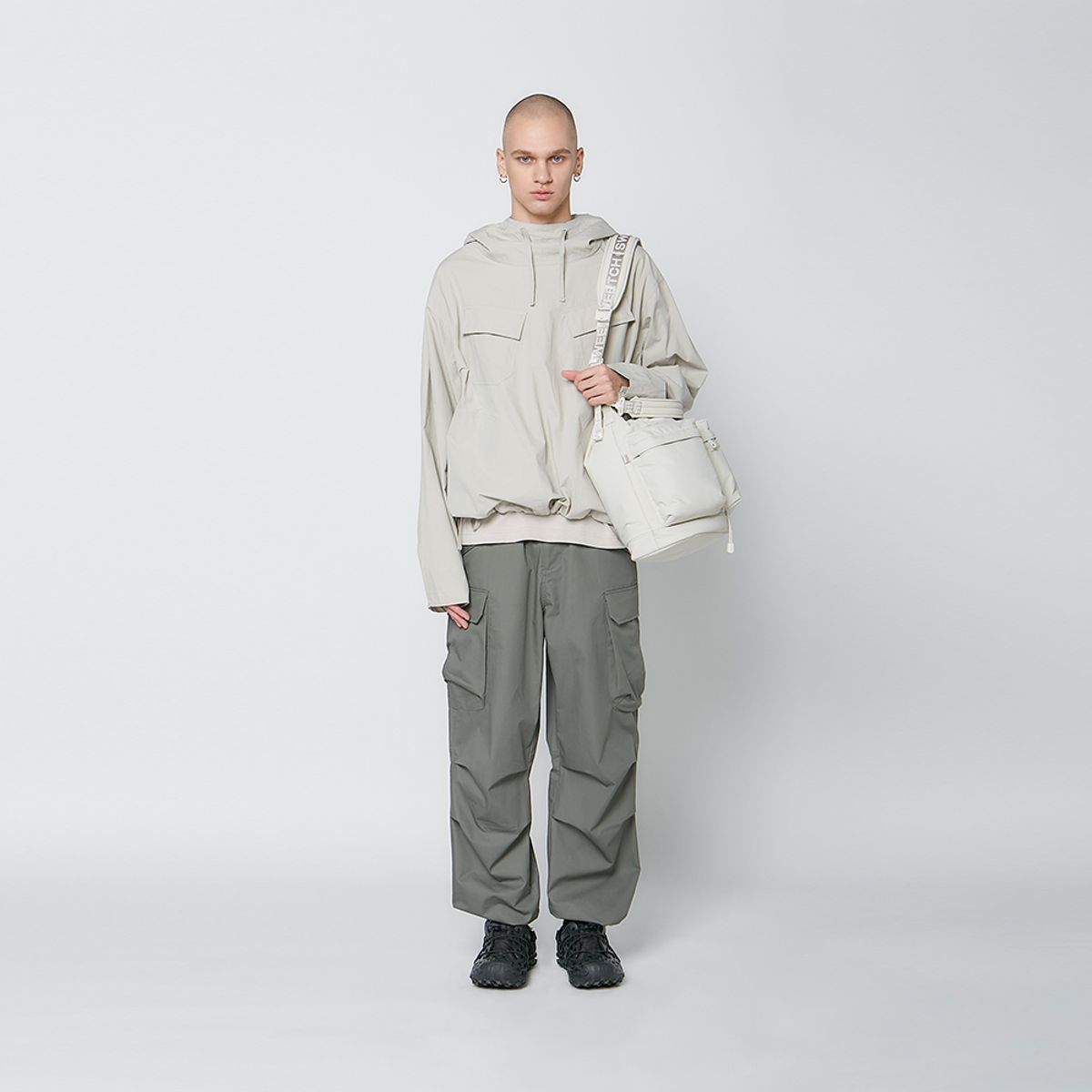 스위치(SWEETCH) CITY BOYS BUCKET BAG 002 L Sand
