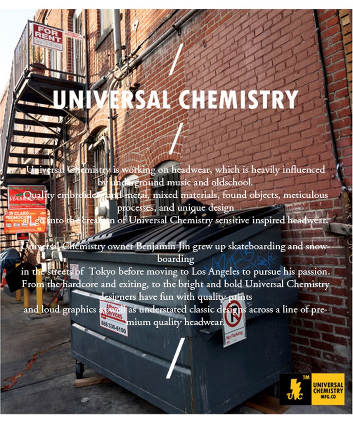 유니버셜 케미스트리(UNIVERSAL CHEMISTRY) Pigment Black Watch Cap 베레모