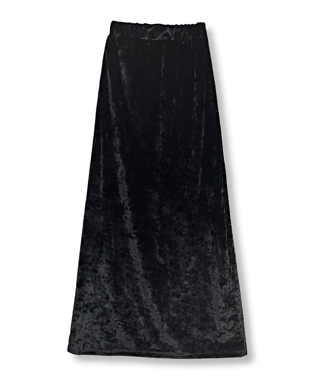 블랙크러쉬(BLACRUSH) Velvet Slit Long Skirt