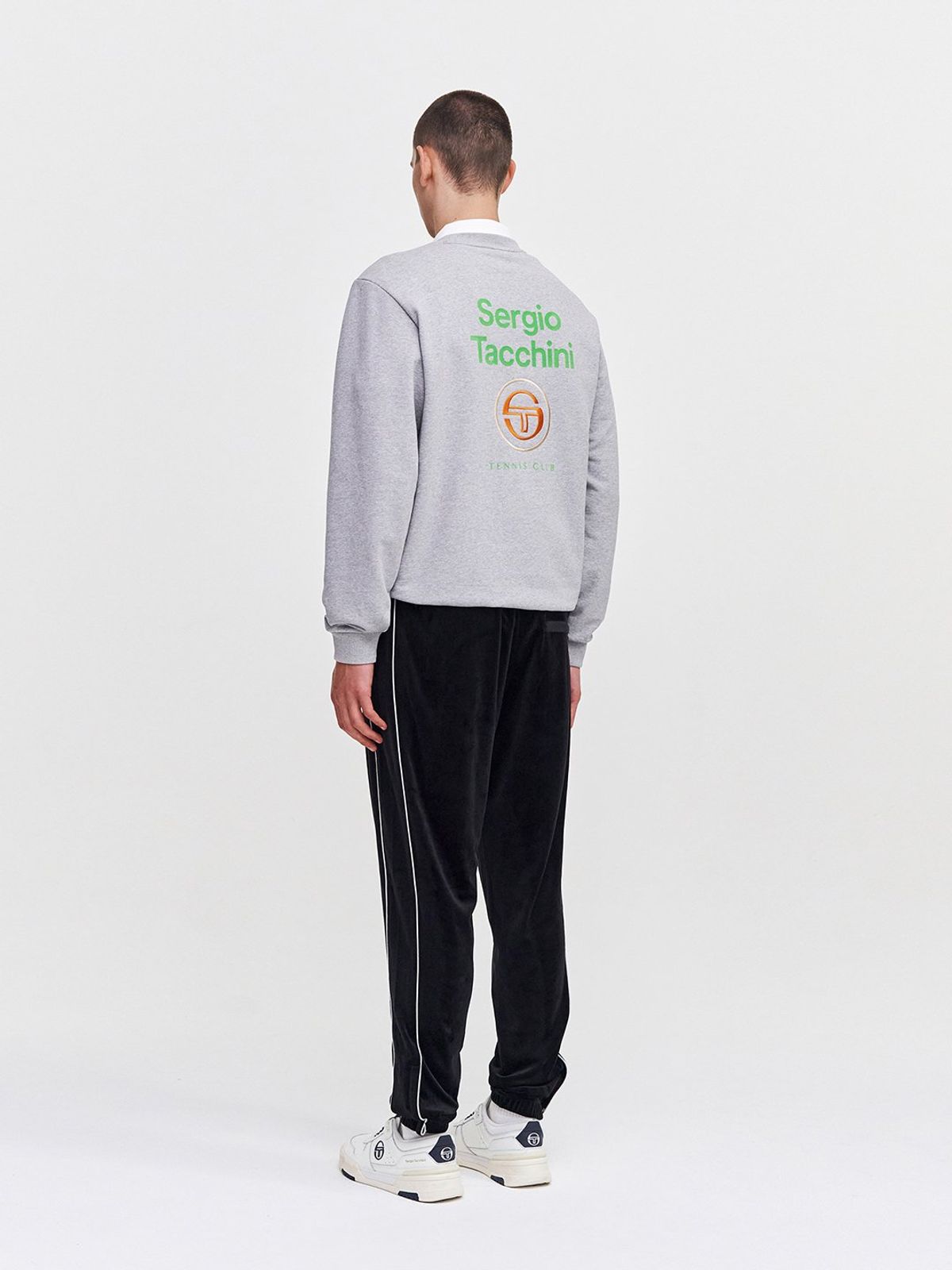 세르지오 타키니(SERGIO TACCHINI) M 데일리 벨루아 트랙 팬츠 (Black)