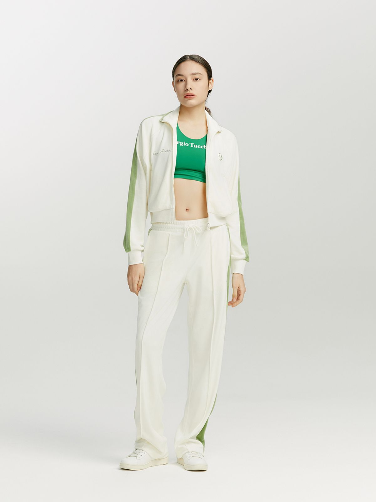 세르지오 타키니(SERGIO TACCHINI) W 데일리 벨벳 트랙 자켓