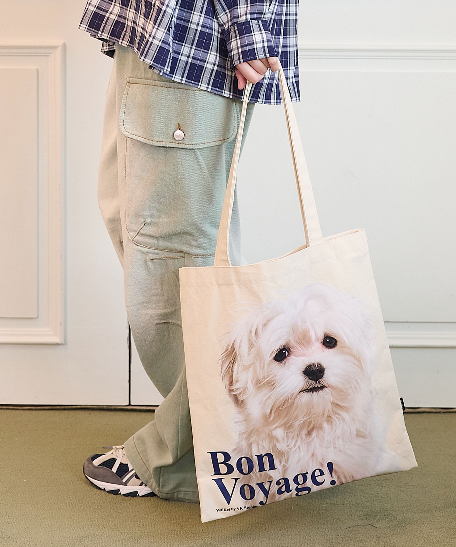 ★Wai Kei★ Bonvoyage Maltese Eco Bag Ivory Ver2 YKBD01AC03- MUSINSA | WAI KEI Bon Voyage Maltese Eco Bag Ivory Ver.1