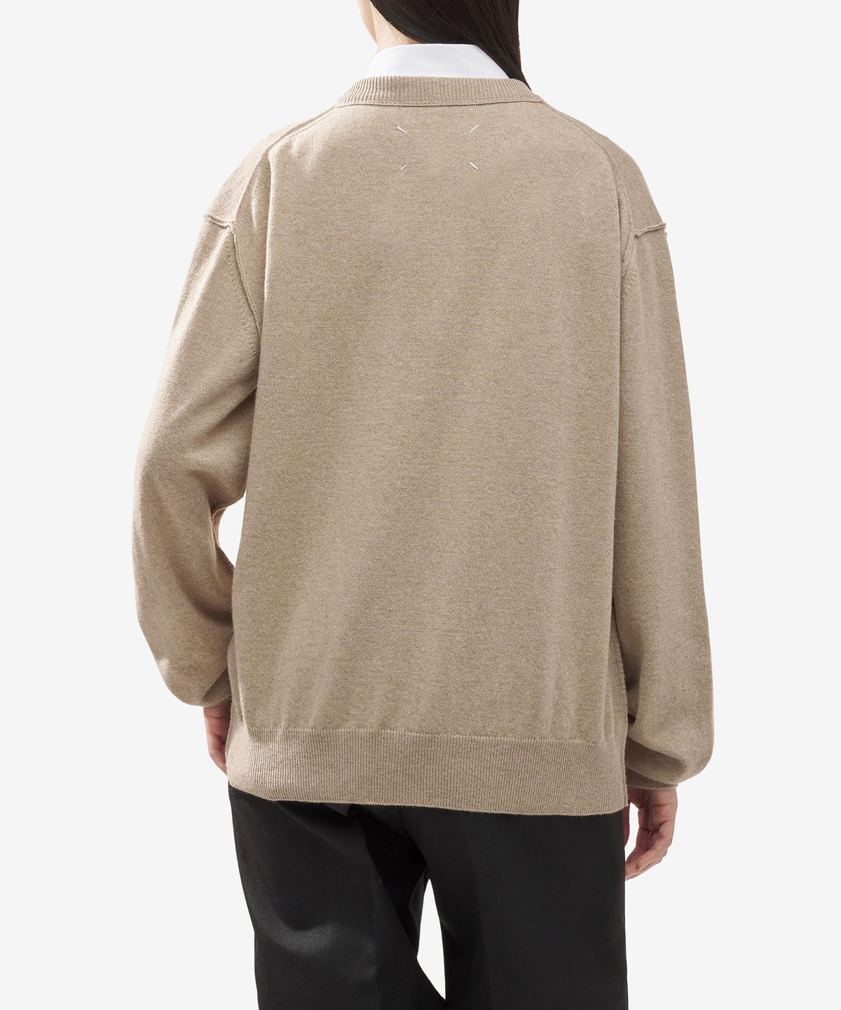 메종 마르지엘라(MAISON MARGIELA) 포켓 디테일 니트 - 월넛 / S51HL0011S18395119M
