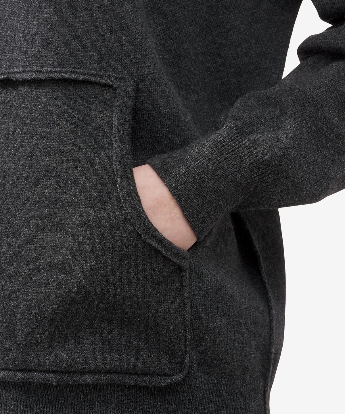 메종 마르지엘라(MAISON MARGIELA) 포켓 디테일 니트 - 차콜 / S51HL0011S18395860M