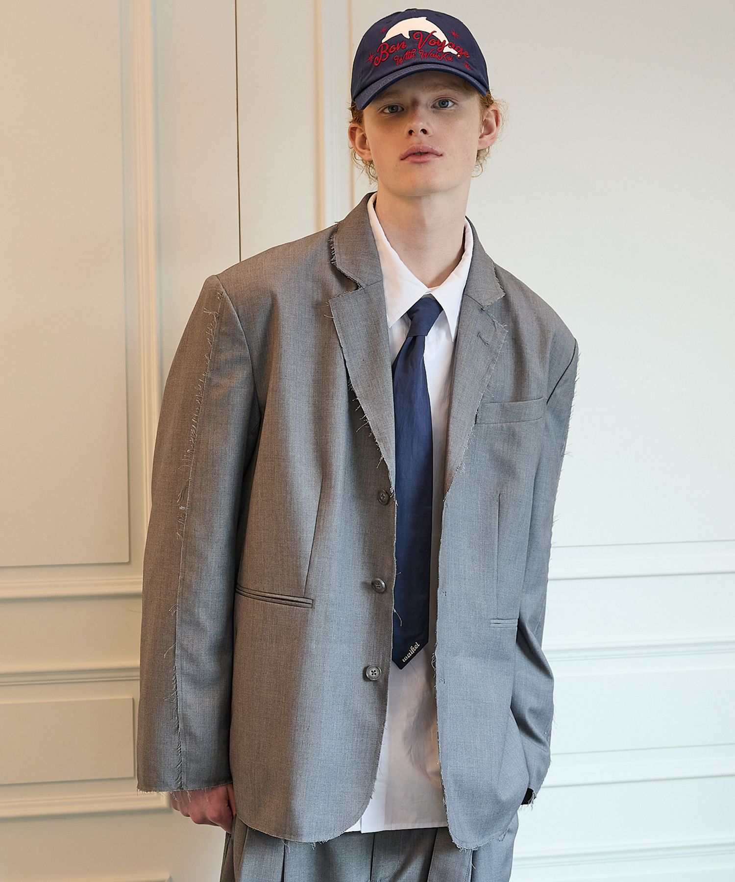 さらに100円引き◆WAI KEI◆Cut-out overfit blazer さらに100円引き◇WAI KEI◇Cut-out overfit blazer (Wai Kei