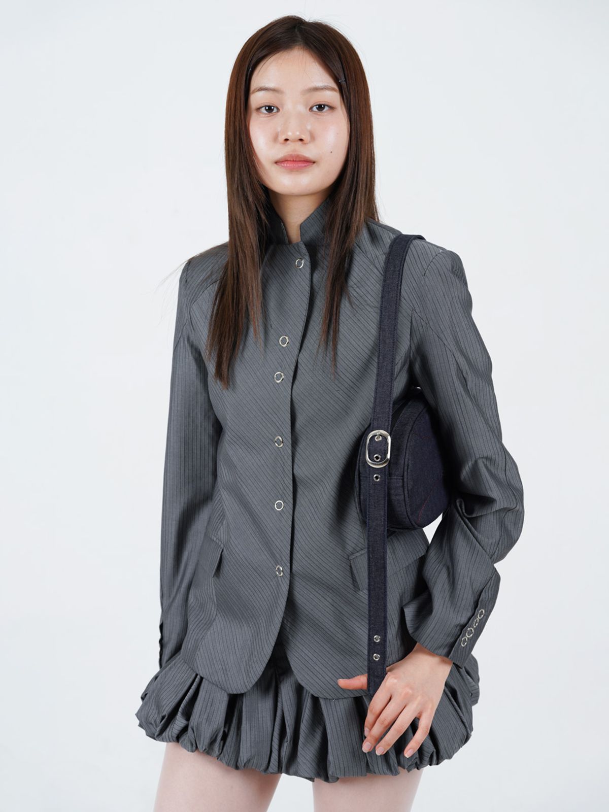 무음(MUWM) 투웨이 버클백 2-way Buckle Bag (Denim)