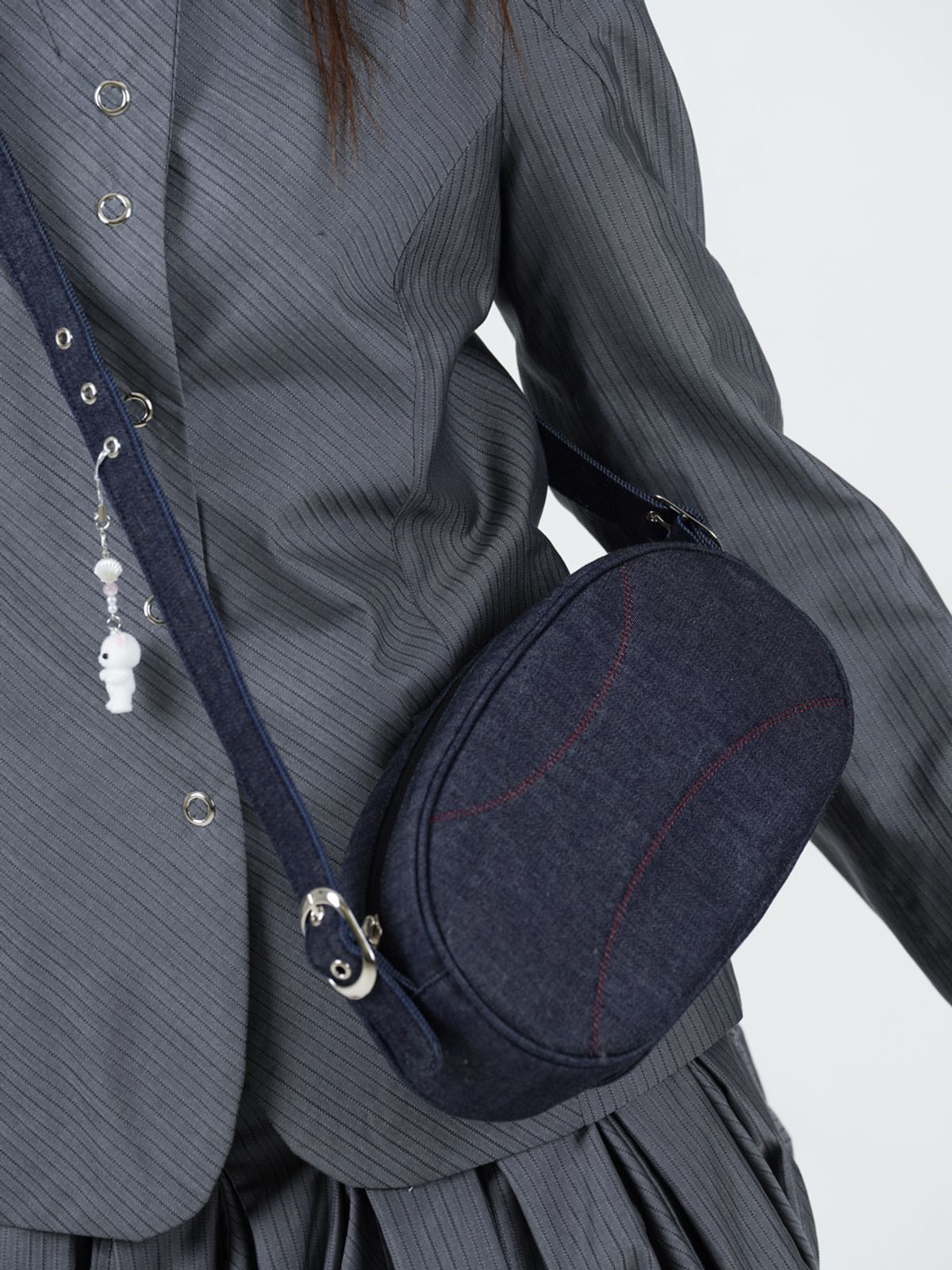 무음(MUWM) 투웨이 버클백 2-way Buckle Bag (Denim)