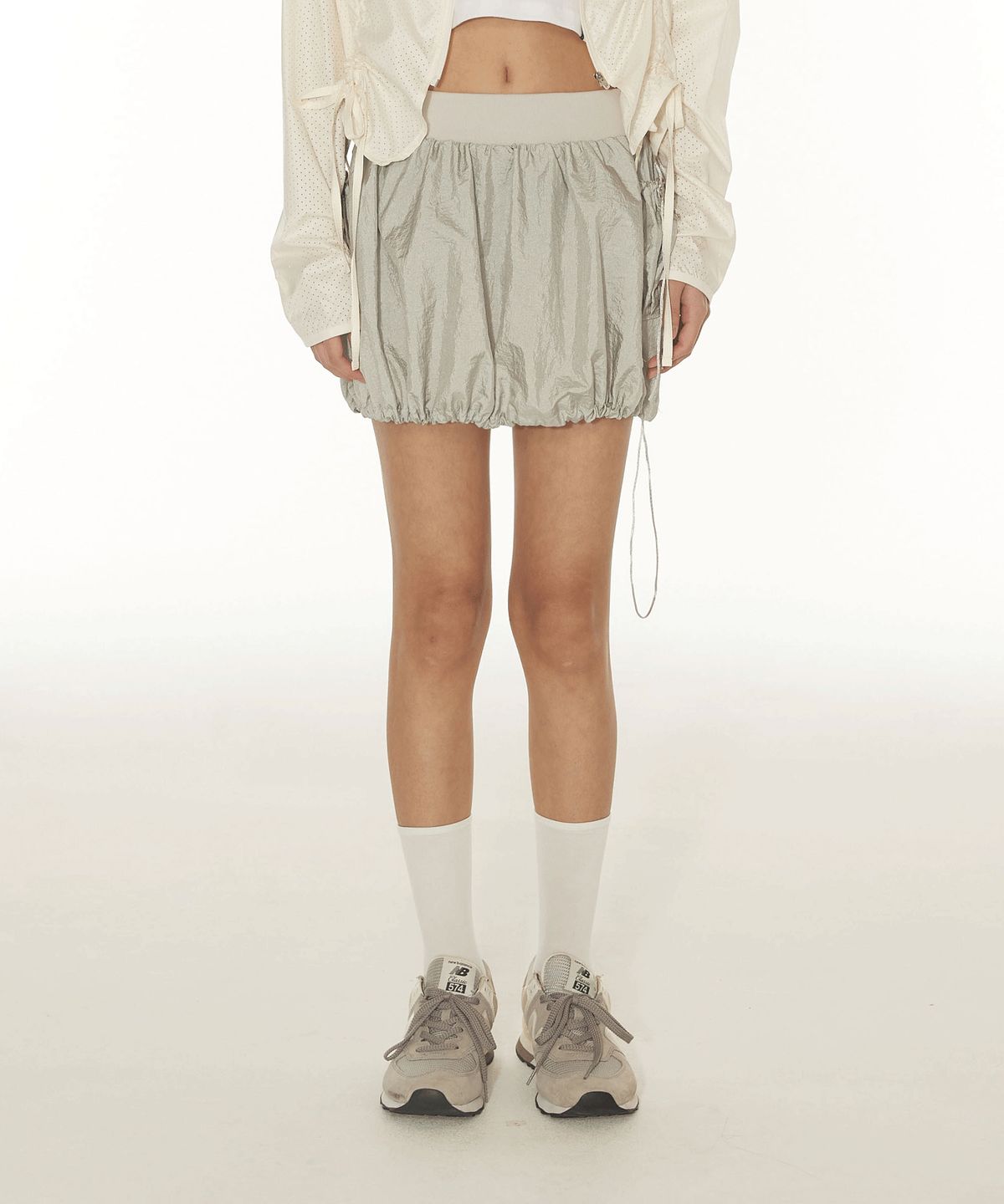 디어스토커(DEARSTALKER) CARGO PUMPKIN MINI SKIRT - GREY