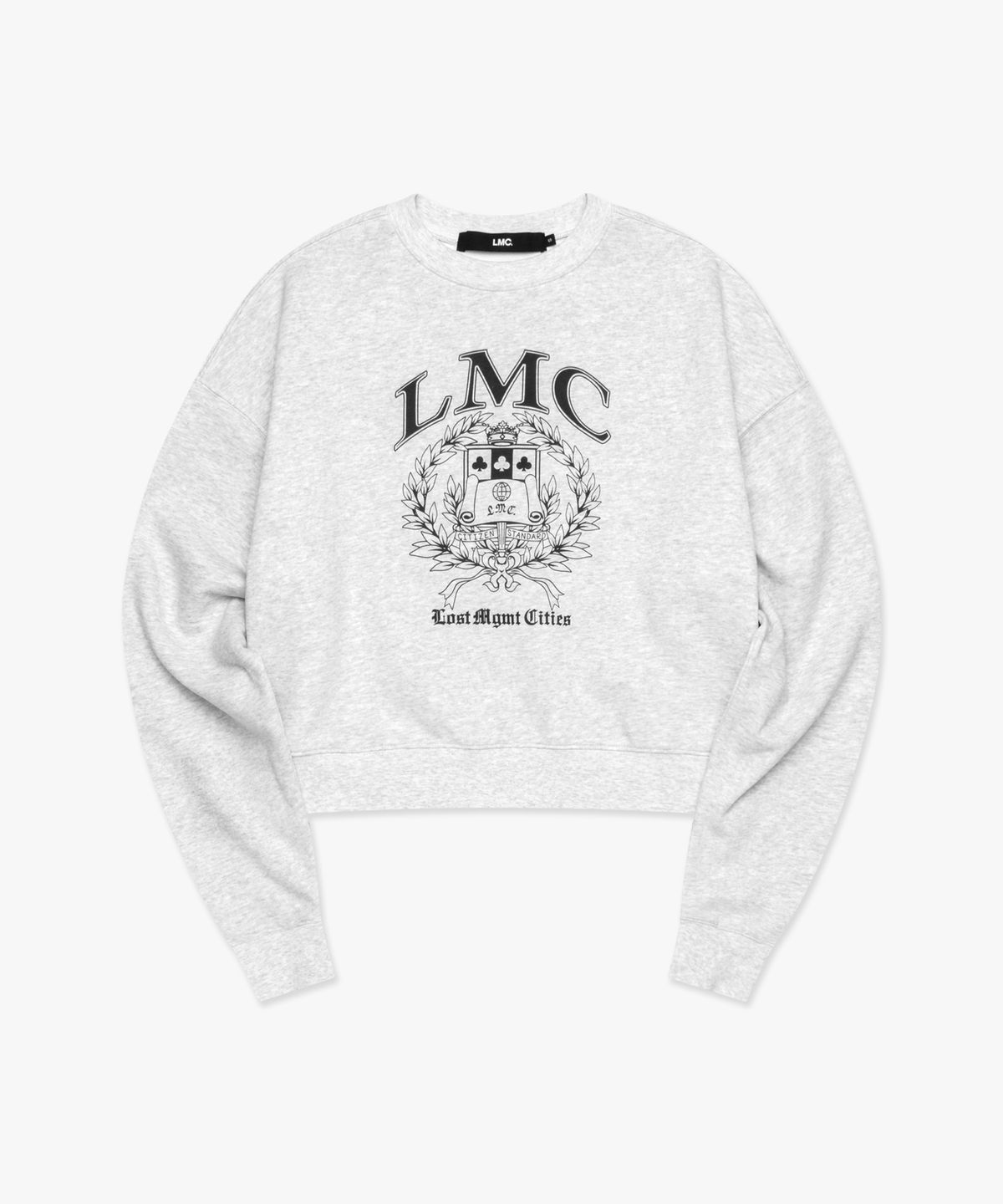 엘엠씨(LMC) WM COLLEGE CROPPED SWEATSHIRT light heather gray