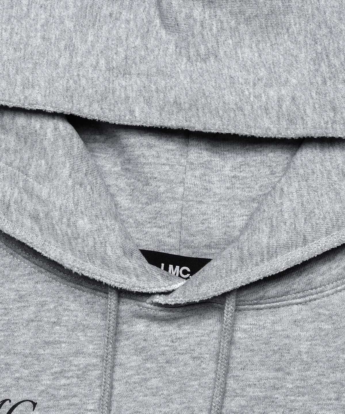 엘엠씨(LMC) WM RAW EDGE CROPPED HOODIE heather gray