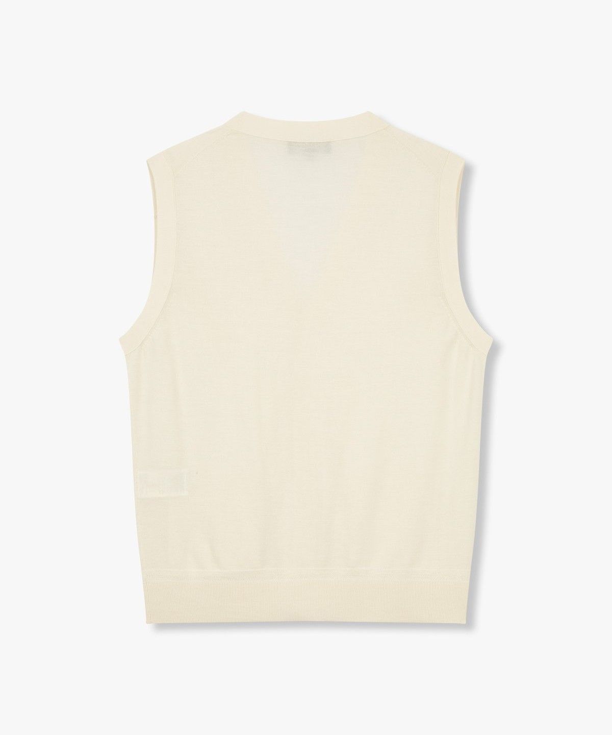 맨온더분(MAN ON THE BOON) [LORO PIANA FABRIC] 니티드 울 브이넥 베스트_크림 4714113008